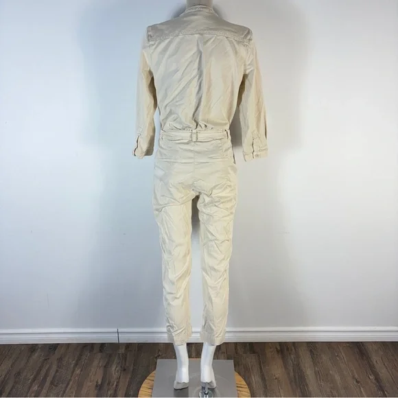 ❤️ ba&sh Off-White Button-Front Jumpsuit S - Picture 3 of 12